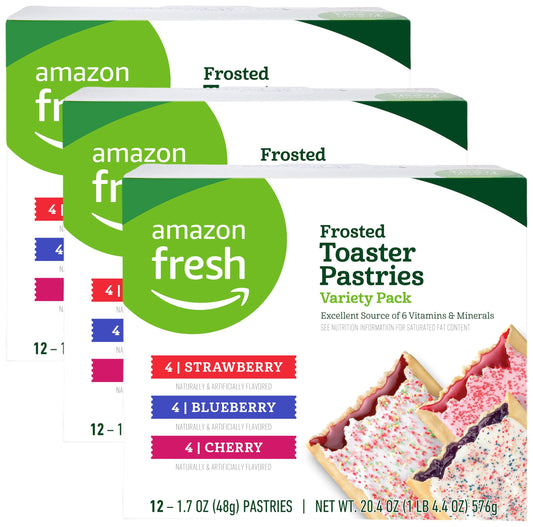 Toaster Pastries Variety Pack (Strawberry, Blueberry, Cherry)