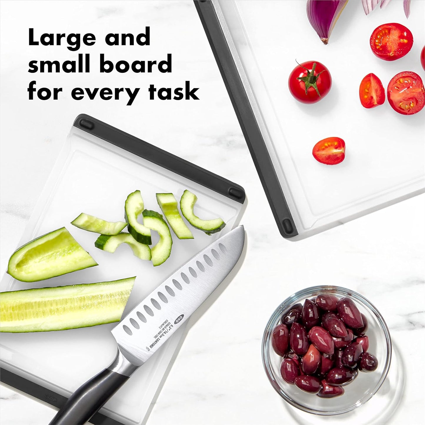 Good Grips 2-Piece Plastic Cutting Board Set (Pack of 1)
